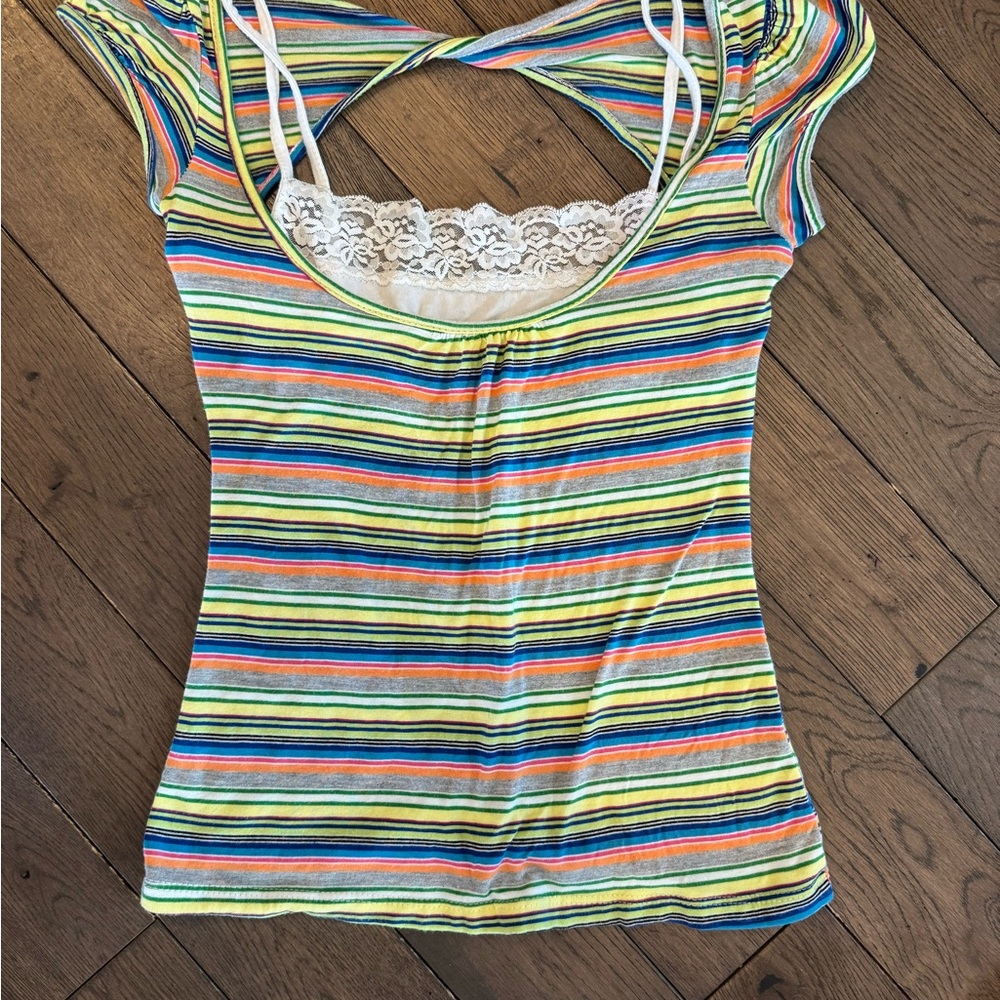 Striped Multicolor Women's Top
